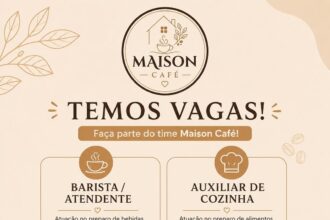 Vaga para Atendente e Auxiliar de Cozinha em Teresina