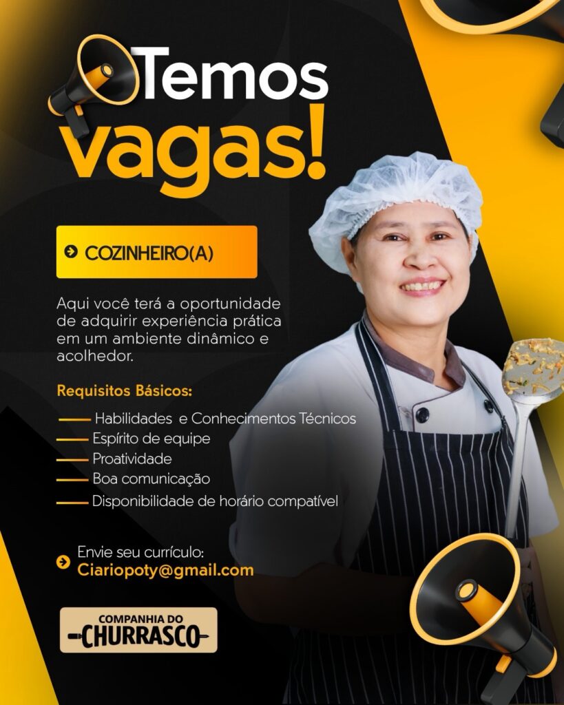 Vaga de emprego para Cozinheiro(a) em Teresina
