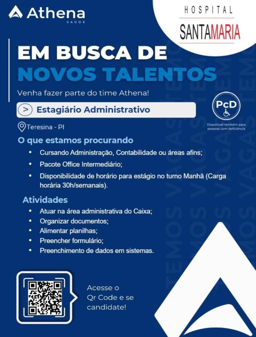 Vaga de Estágio para Administração 