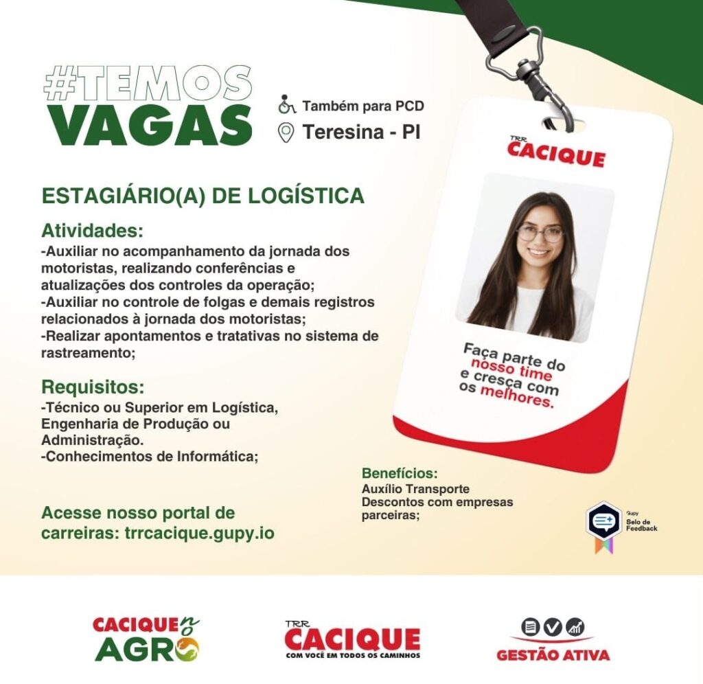 Vaga de Estágio para Logística