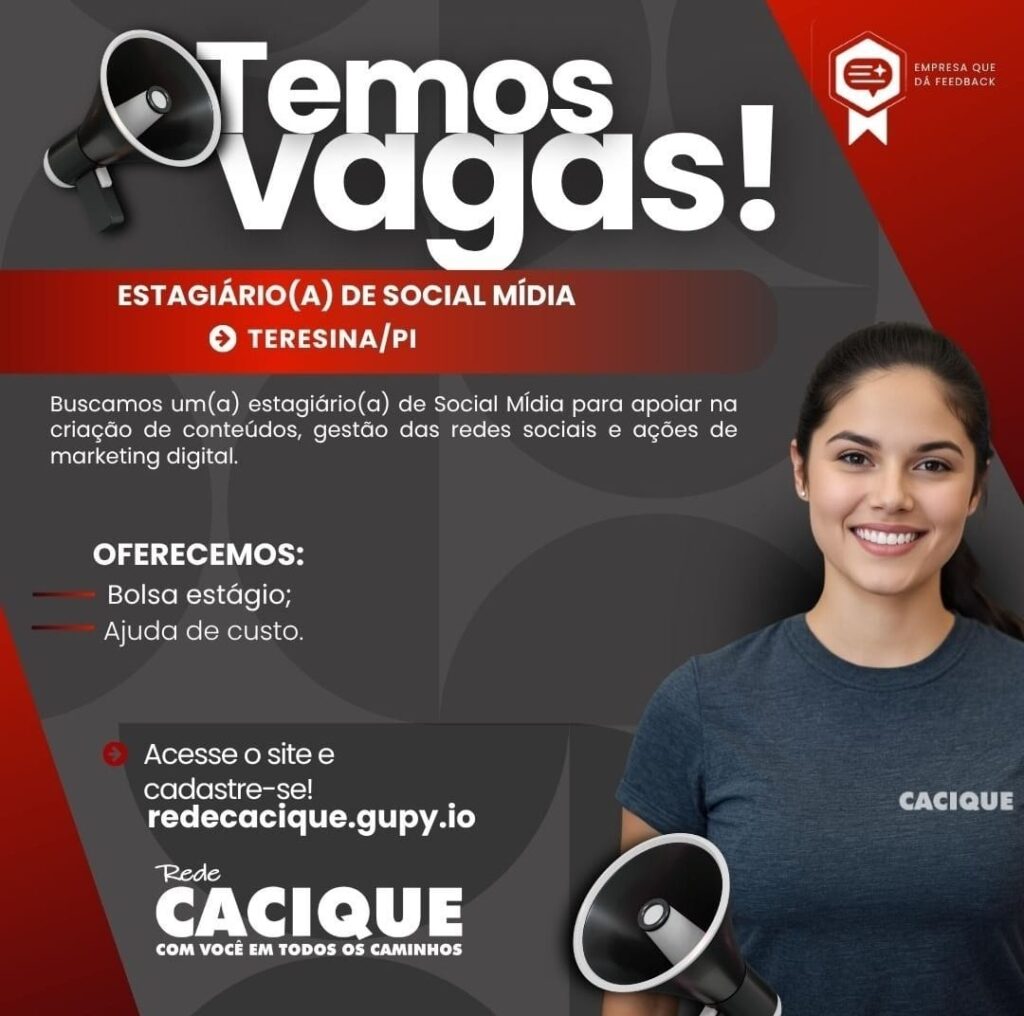 Vaga de Estágio para Social Mídia
