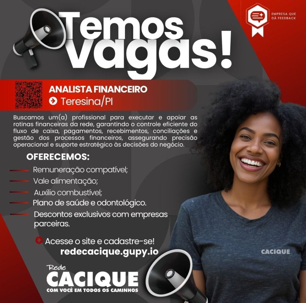Vaga de emprego para Analista Financeiro em Teresina