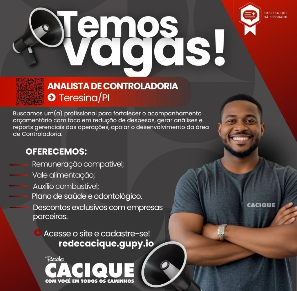 Vaga de emprego para Analista de Controladoria em Teresina