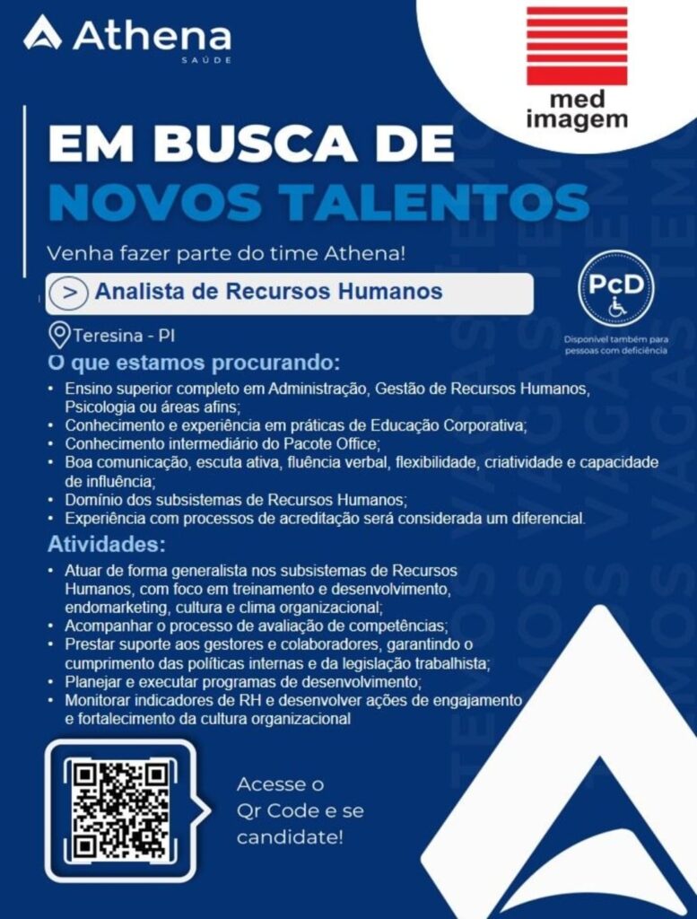 Vaga de emprego para Analista de RH
