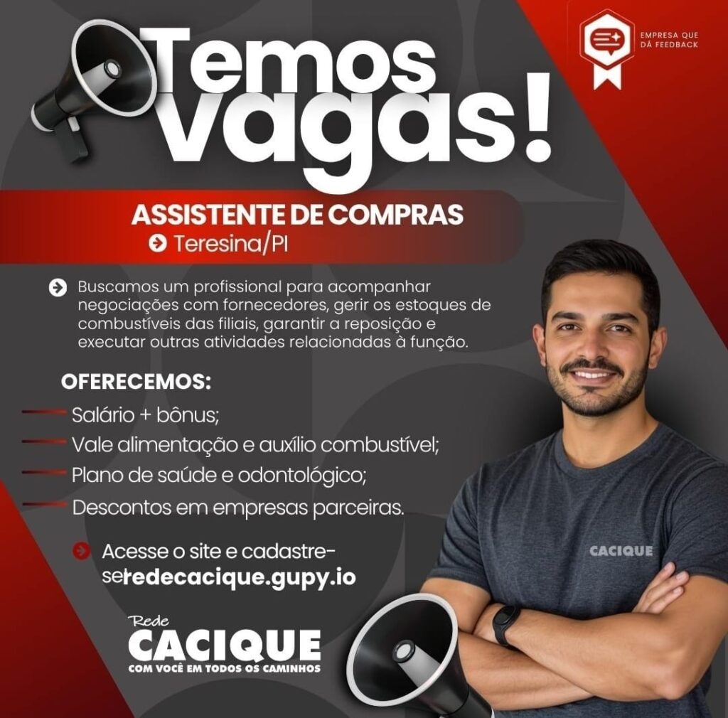 Vaga de emprego para Assistente de Compras