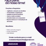 Vaga de emprego para Atendente