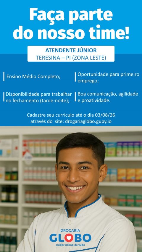 Vaga de emprego para Atendente Júnior
