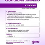 Vaga de emprego para Atendente em Teresina