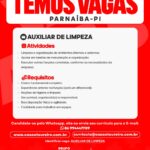 Vaga de emprego para Auxiliar de Limpeza