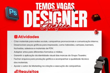 Vaga de emprego para Designer Gráfico