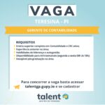 Vaga de emprego para Gerente de Contabilidade em Teresina