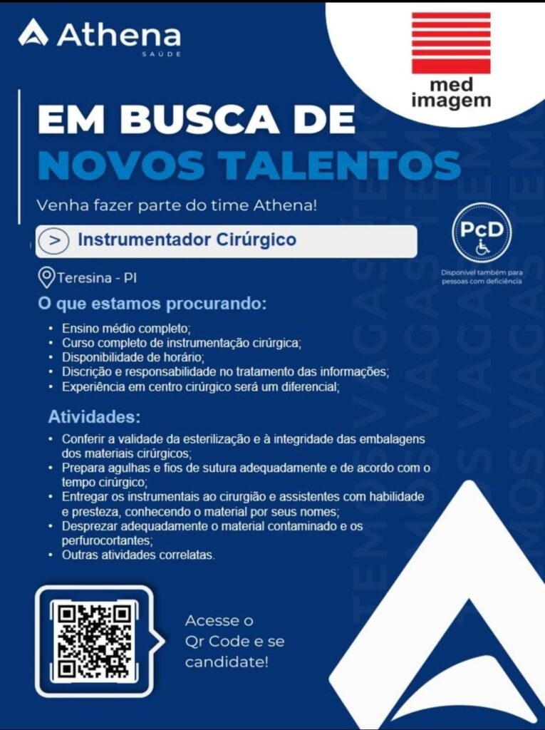 Vaga de emprego para Instrumentador Cirúrgico