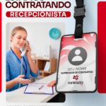 Vaga de emprego para Recepcionista