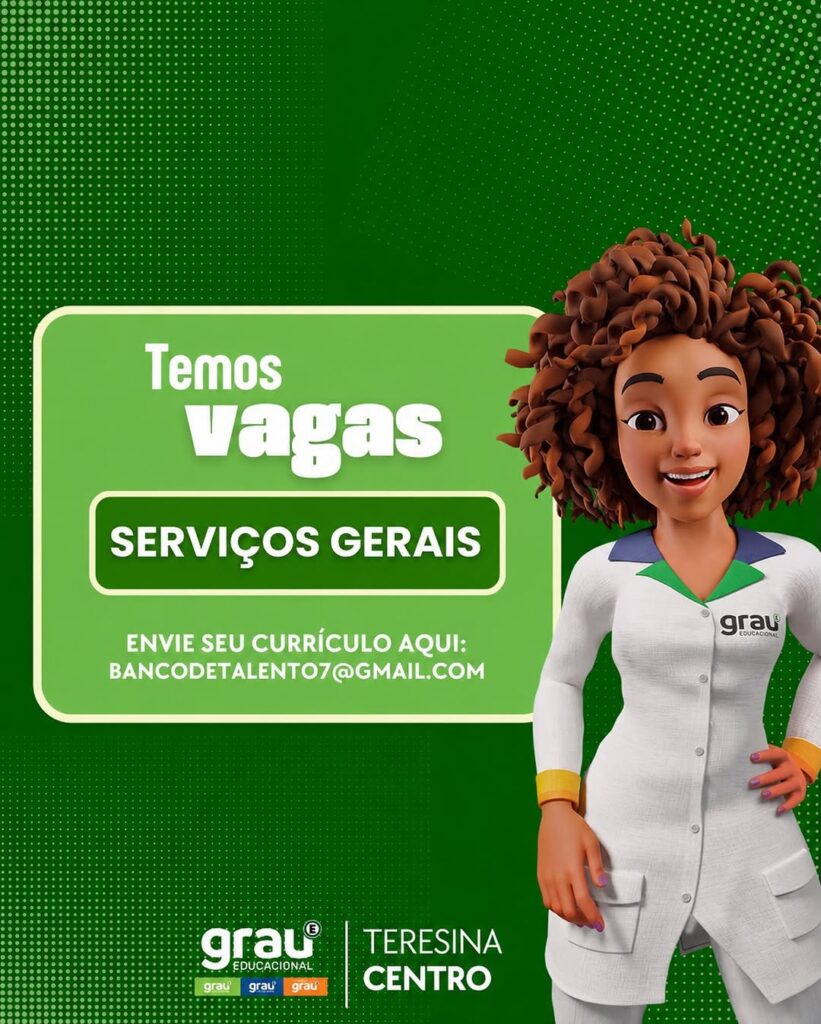 Vaga de emprego para Serviços Gerais