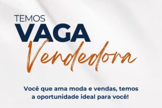 Vaga de emprego para Vendedora