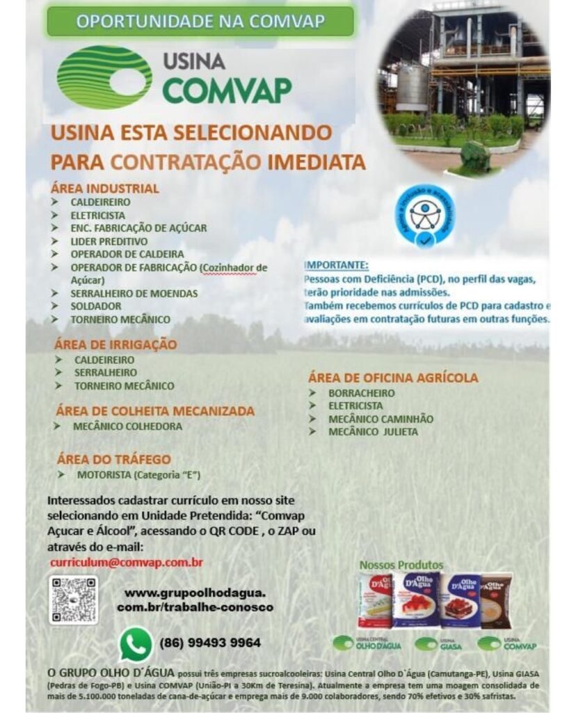 Diversas vagas