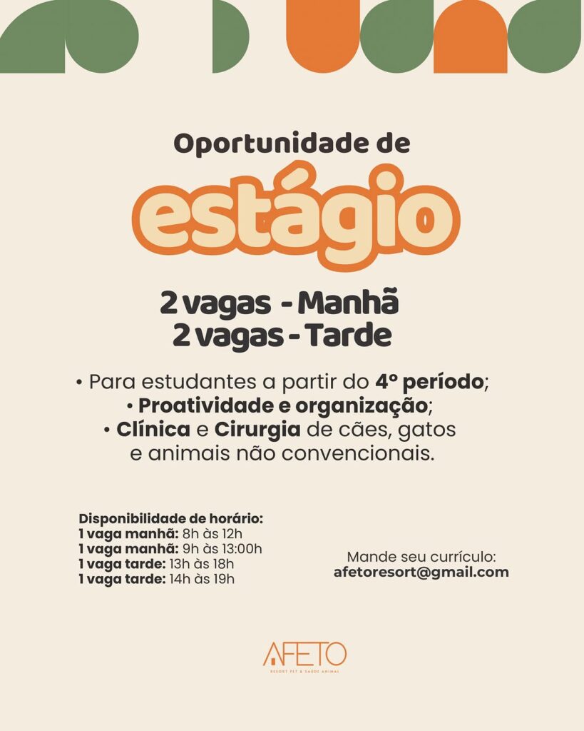 Vaga de emprego para Estagiário
