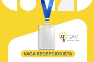 Vaga de emprego para Recepcionista
