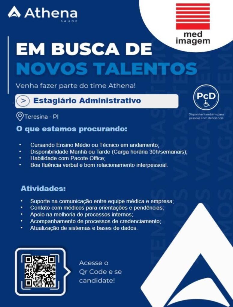 Vaga de Estágio para Administração