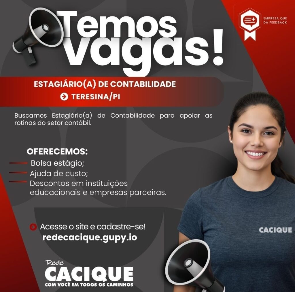 Vaga de Estágio para Contabilidade