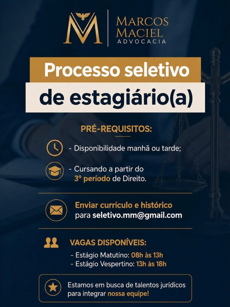 Vaga de Estágio para Direito
