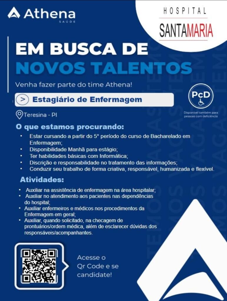 Vaga de Estágio para Enfermagem
