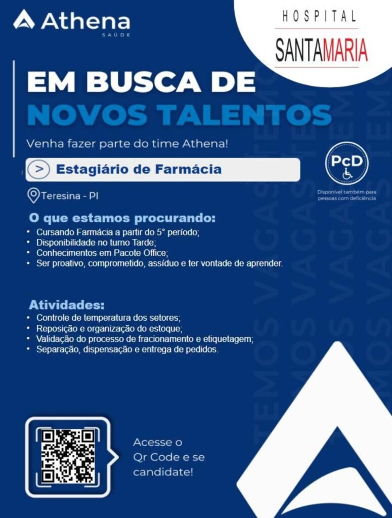 Vaga de Estágio para Farmácia