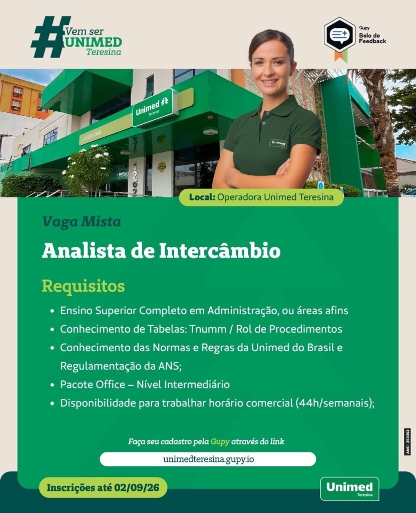 Vaga de emprego para Analista de Intercâmbio