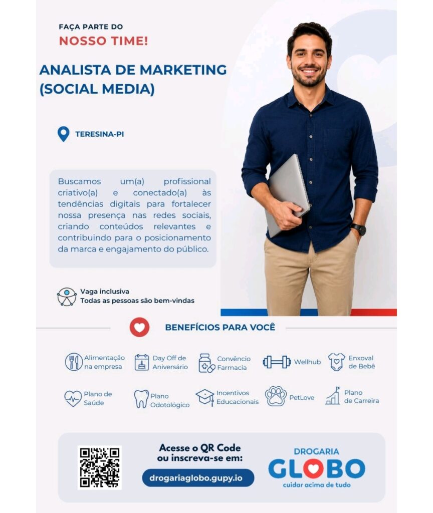 Vaga de emprego para Analista de Marketing