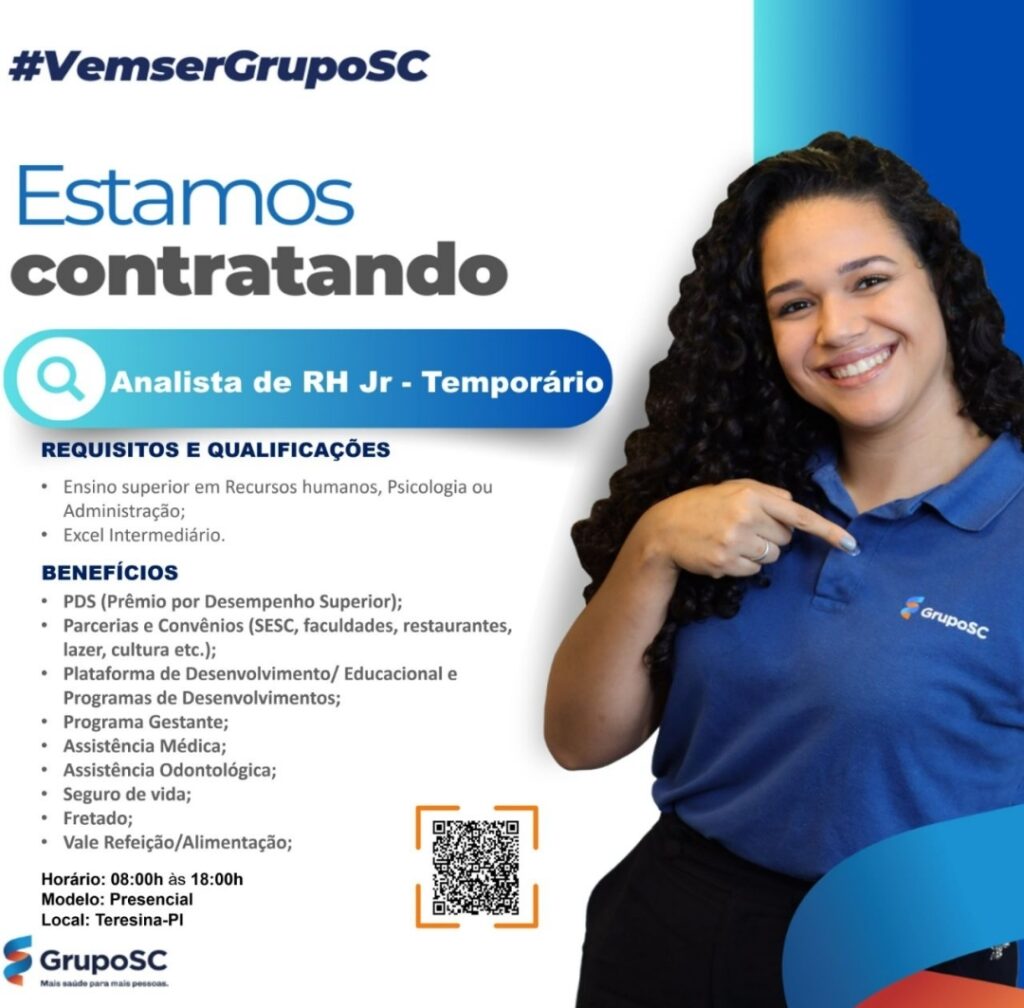 Vaga de emprego para Analista de RH JR