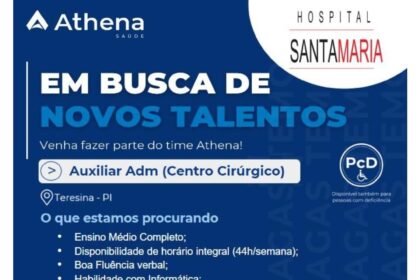 Vaga de emprego para Auxiliar Administrativo em Teresina