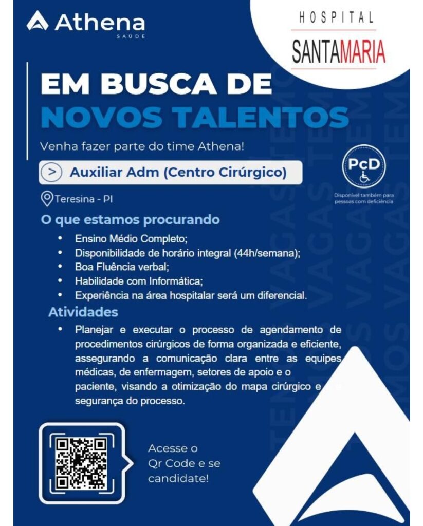 Vaga de emprego para Auxiliar Administrativo em Teresina