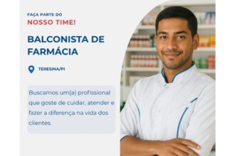 Vaga de emprego para Balconista de Farmácia