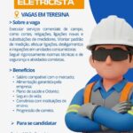 Vaga de emprego para Eletricista