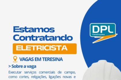 Vaga de emprego para Eletricista