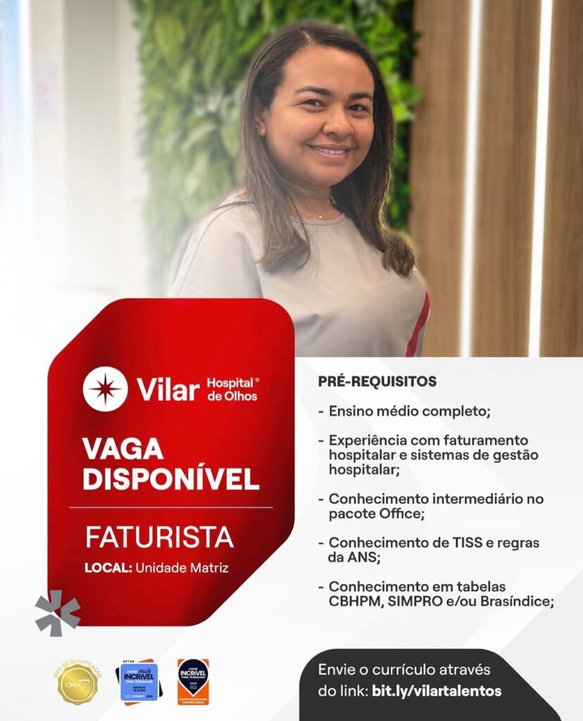 Vaga de emprego para Faturita