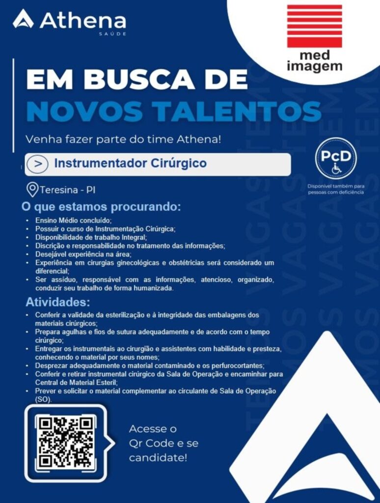 Vaga de emprego para Instrumentador Cirúrgico