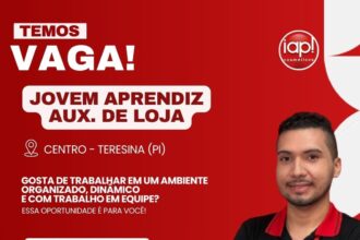 Vaga de emprego para Jovem Aprendiz