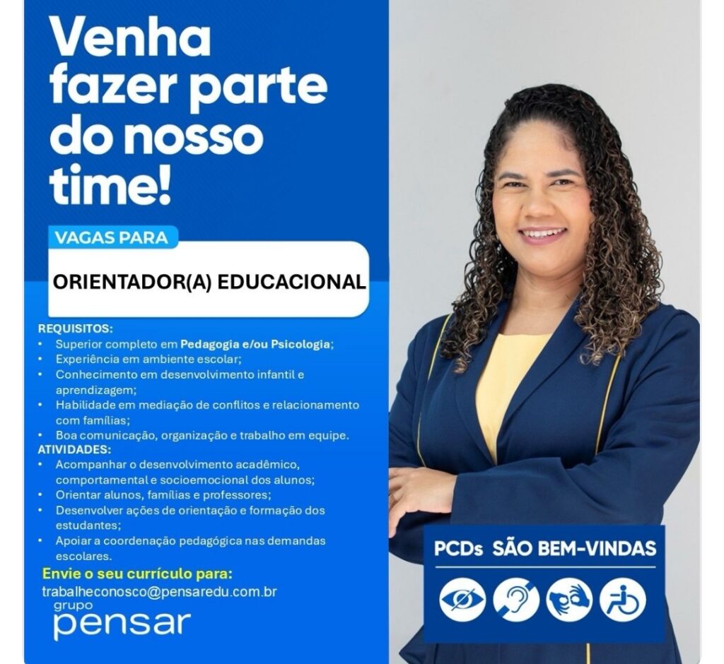 Vaga de emprego para Orientador(a) Educacional