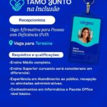 Vaga de emprego para Recepcionista