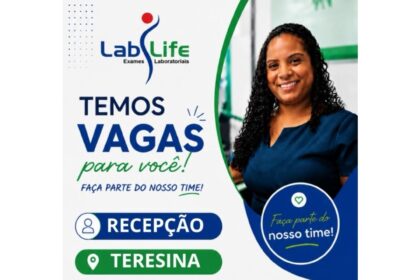 Vaga de emprego para Recepcionista