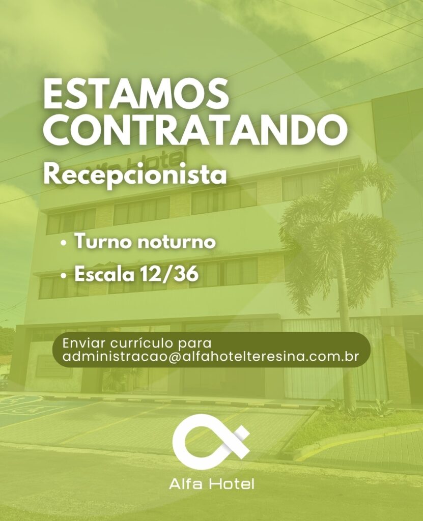 Vaga de emprego para Recepcionista em Teresina