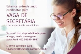 Vaga de emprego para Secretária