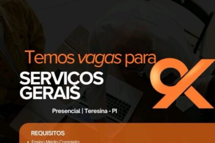 Vaga de emprego para Serviços Gerais