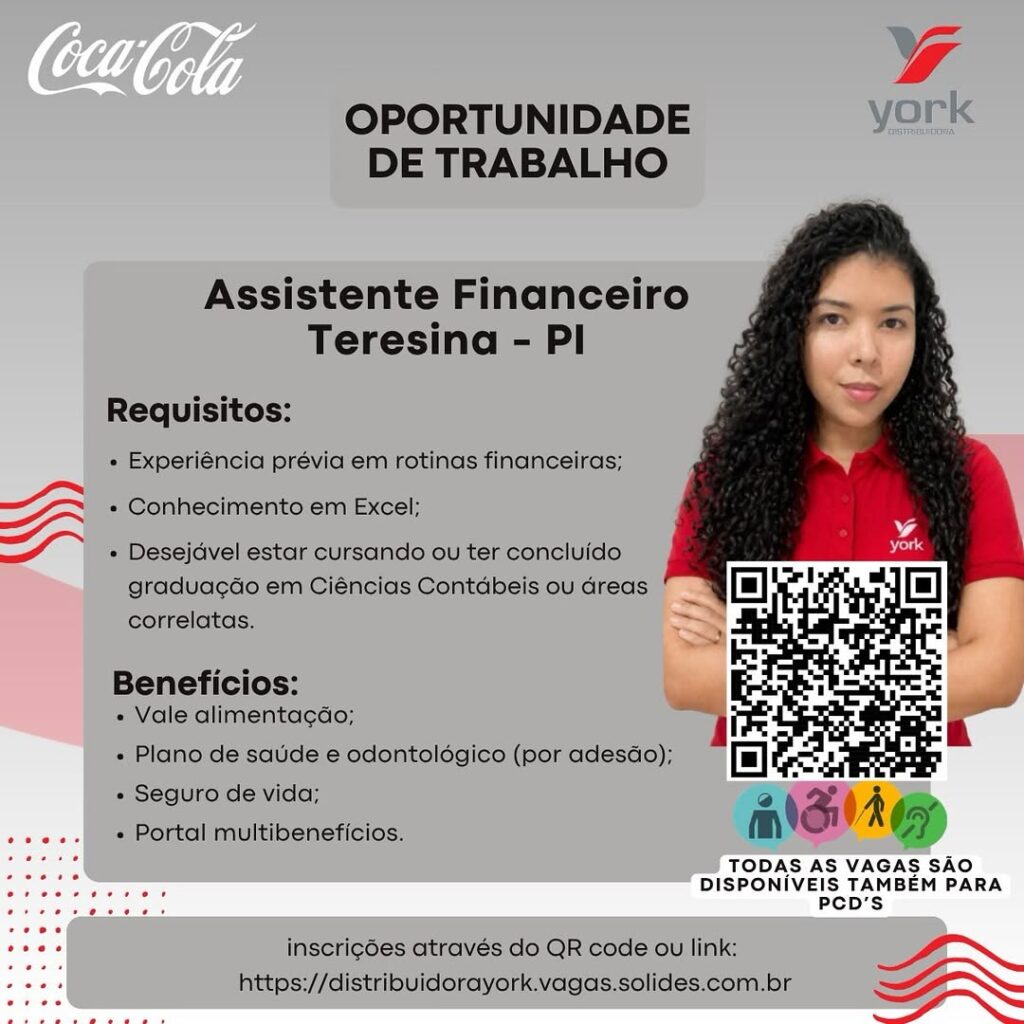 Vaga para Assistente Financeiro em Teresina