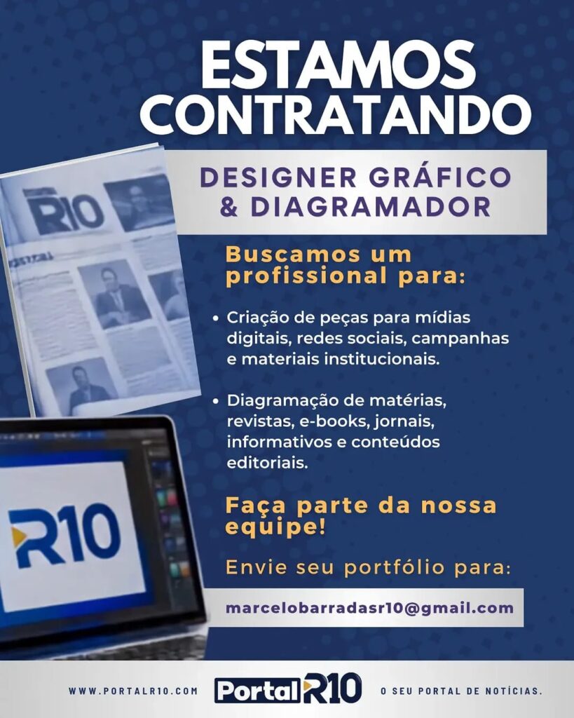 Vagas de emprego para Designer Gráfico e Diagramador