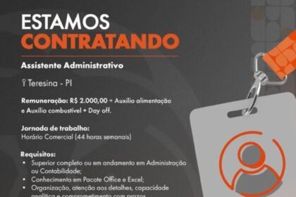 Vaga de emprego para Assistente Adm