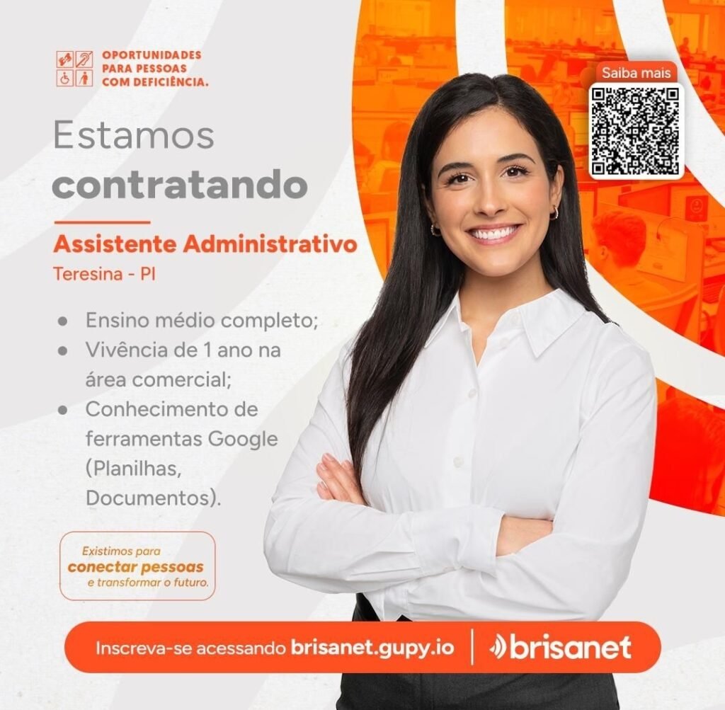 Vaga de emprego para Assistente Administrativo