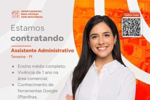 Vaga de emprego para Assistente Administrativo