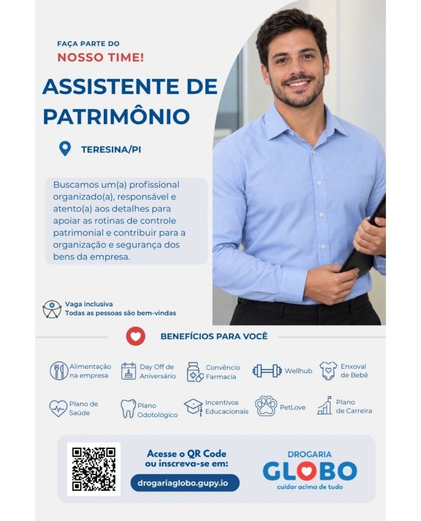 Vaga de emprego para Assistente de Patrimônio